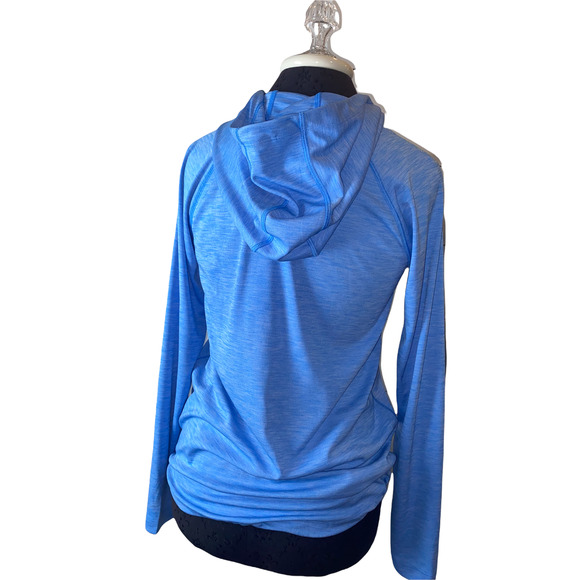 Light blue Under Armour Heat Gear Hoodie with cinched waist - Picture 2 of 5
